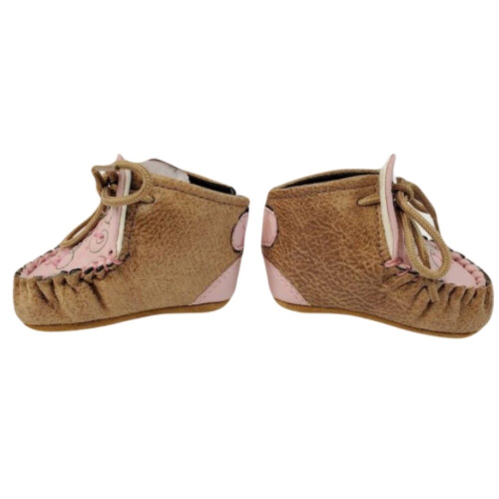 NIB Old West Boots Baby Cowgirl Girl Poppet western style Moccasins adorable 0